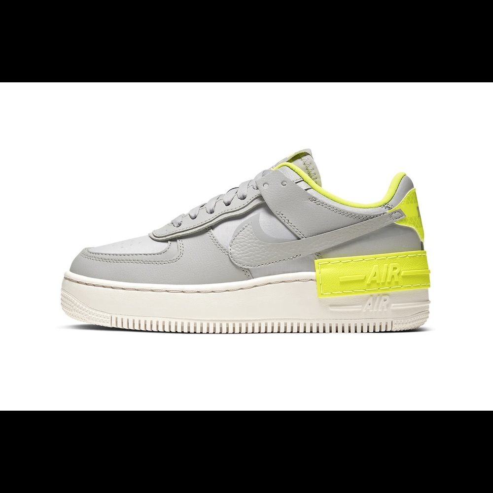 Women’s Nike Air Force 1 Shadow Atmosphere Grey/Volt Size 9